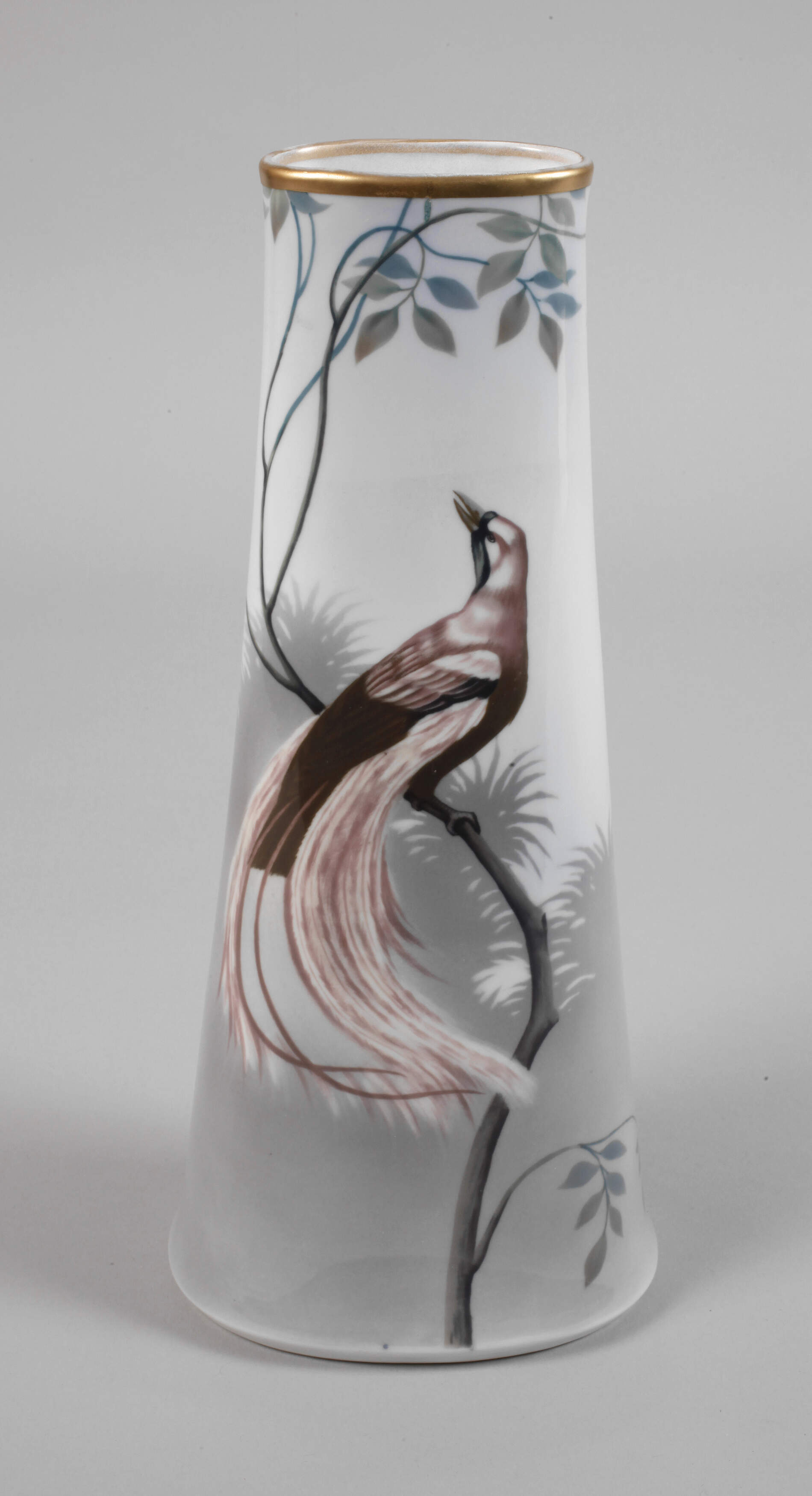 Kaestner Oberhohndorf Vase Paradiesvogelmotiv