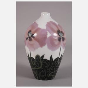 Kopenhagen Enghalsvase Mohnblumendekor