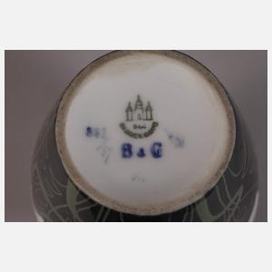 Kopenhagen Enghalsvase Mohnblumendekor