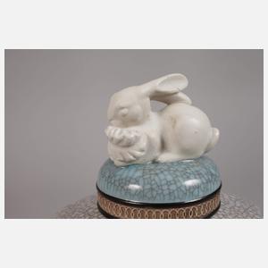 Kopenhagen Deckelurne mit Hasenknauf