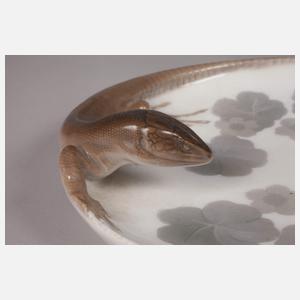 Kopenhagen Zierschale mit Eidechsenpaar