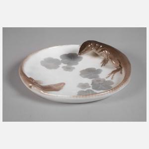 Kopenhagen Zierschale mit Eidechsenpaar