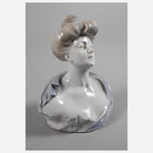 Fritz Krug Pegnitz Damenbüste Jugendstil