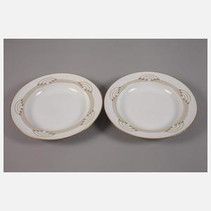 Meissen zwei Suppenteller aus dem "Bügelservice"