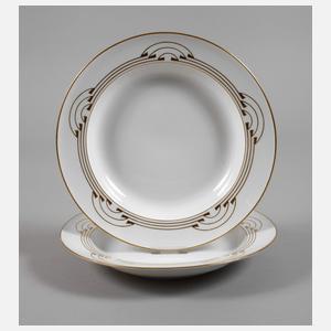 Meissen zwei Suppenteller aus dem "Bügelservice"