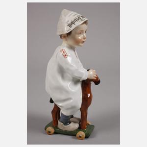 Meissen ”Kind, auf einem Holzpferd reitend”
