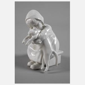 Meissen "Kind mit Katze im Arm"