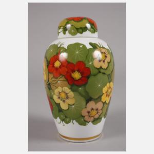 Nymphenburg ”Deckelurne mit Kapuzinerkresse”