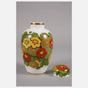 Nymphenburg ”Deckelurne mit Kapuzinerkresse”