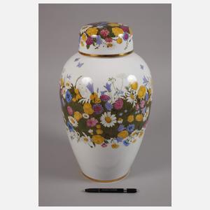 Nymphenburg ”Deckelurne Größe 6 mit Feldblumen”