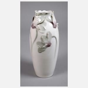 Rörstrand Schweden Reliefvase Veilchendekor