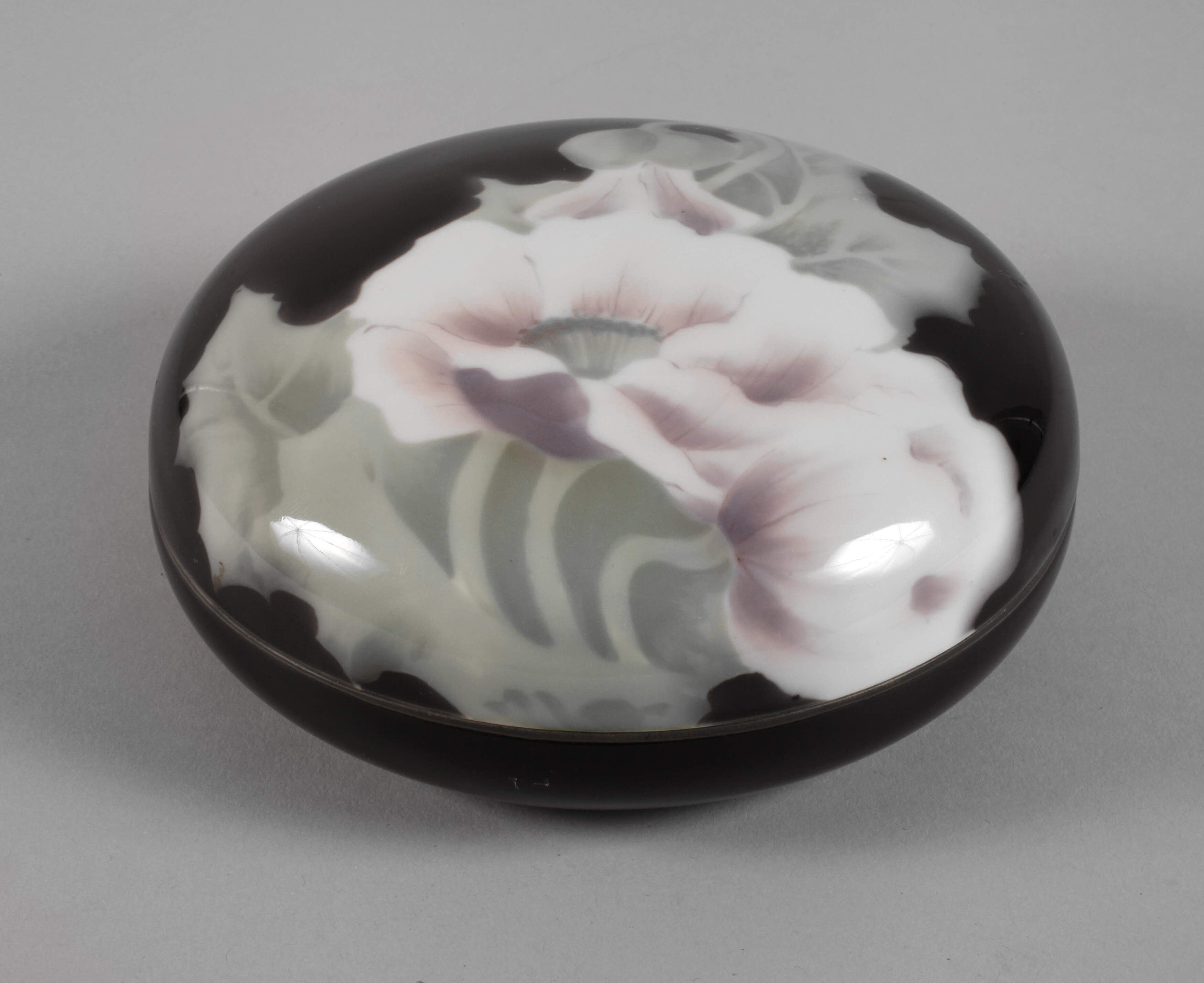 Rörstrand Schweden Deckeldose Mohnblumendekor