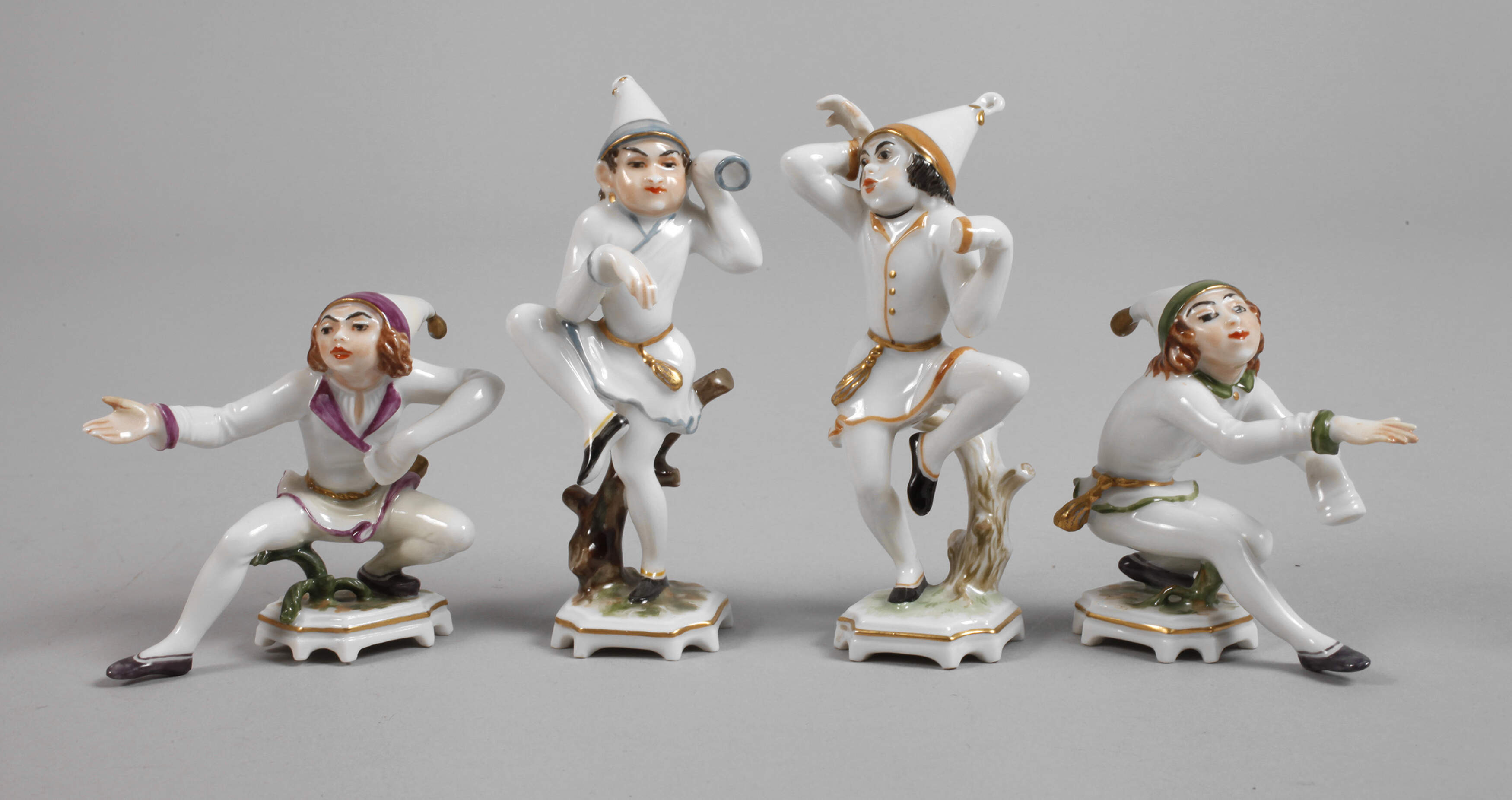 Rosenthal vier Miniatur-Tänzer