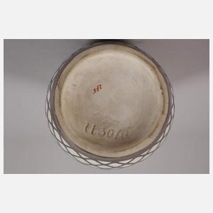 Schwarzburger Werkstätten Vase Silberoverlay