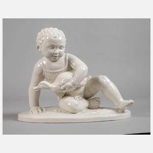 Schwarzburger Werkstätten "Knabe mit Ente"