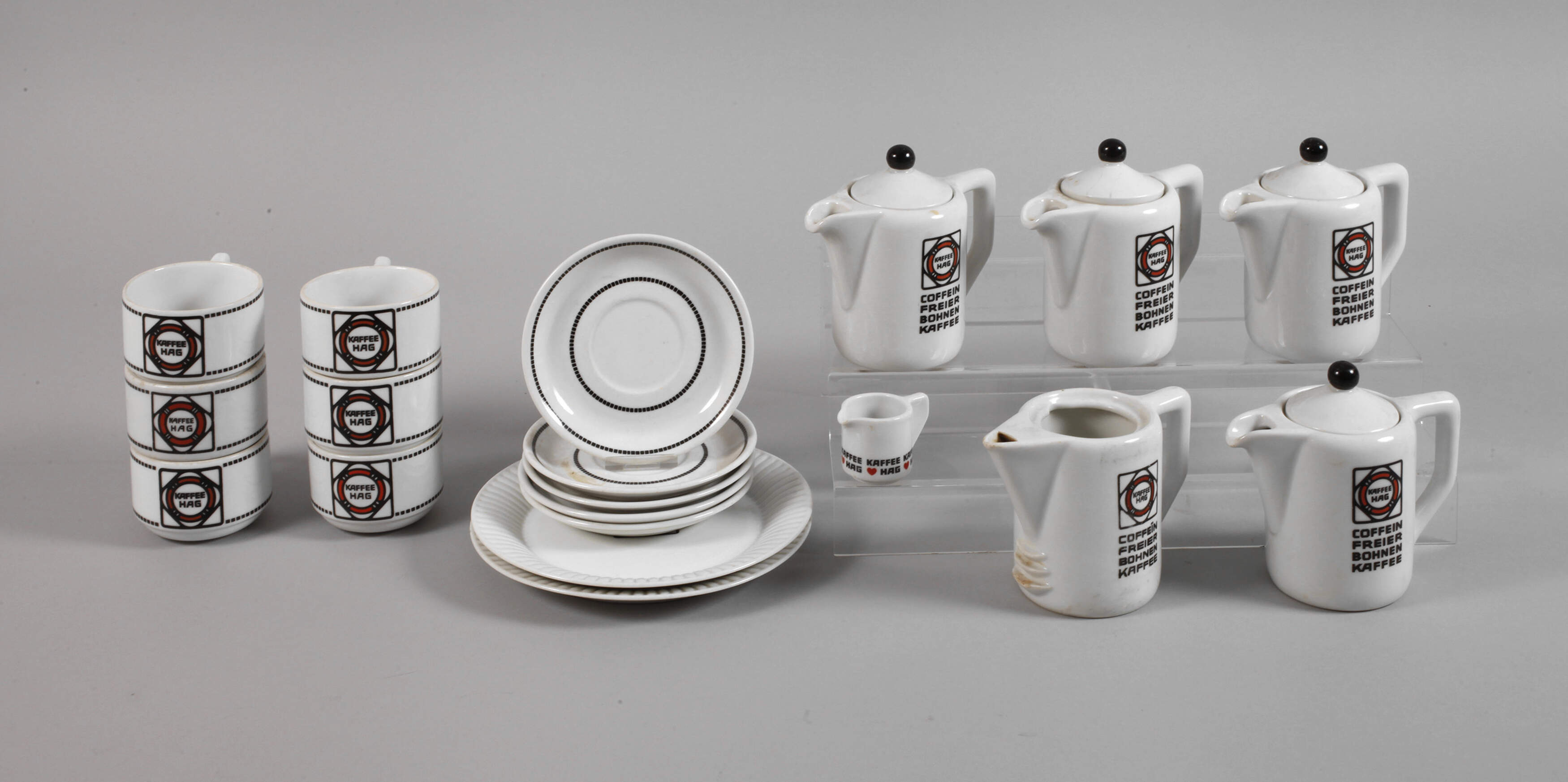 Tettau/Weiden Konvolut Werbegeschirr "Kaffee Hag"