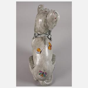 Émile Gallé große Hundefigur