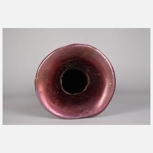 Delphin Massier Vase Lüsterdekor