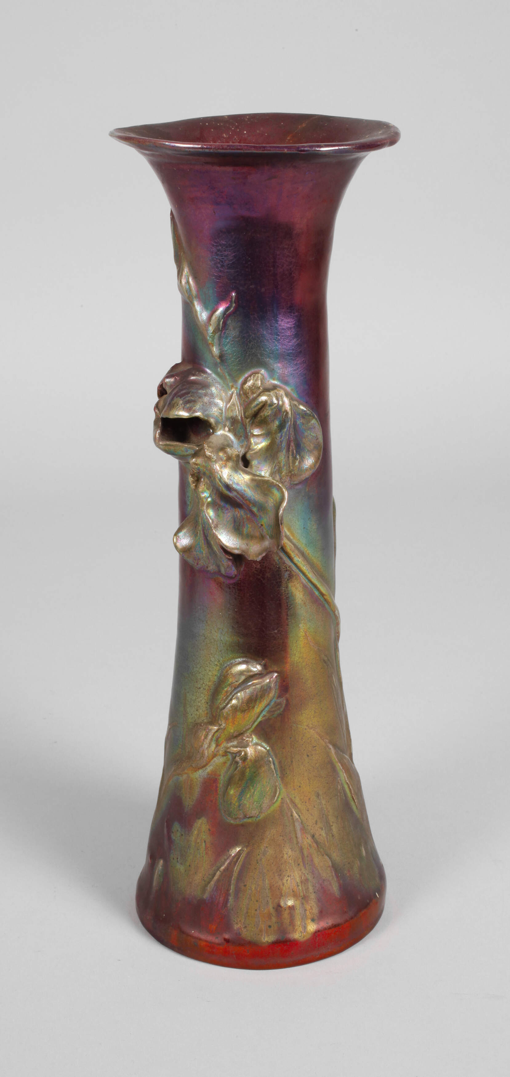 Delphin Massier Vase Lüsterdekor