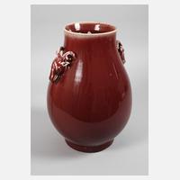 Vase mit  Sang de Boeuf-Glasur111