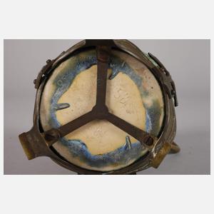 Kristallglasurvase in Bronzemontierung