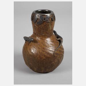 Vase mit Silbermontierung