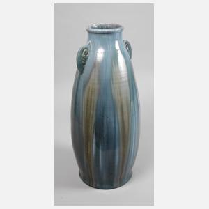 Große Bodenvase Laufglasur