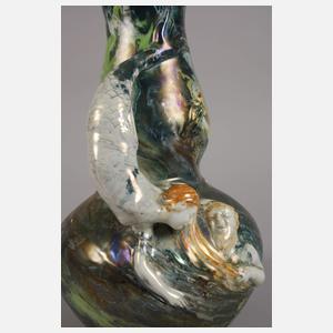 Lüstervase mit Meerwesen