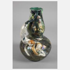 Lüstervase mit Meerwesen