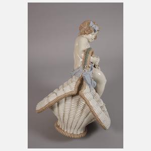 Amphora-Werke Böhmen Mädchen mit Henkelkorb