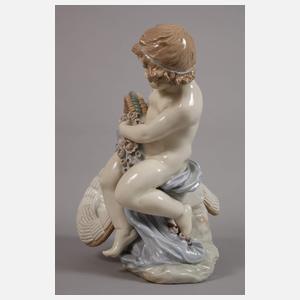 Amphora-Werke Böhmen Mädchen mit Henkelkorb