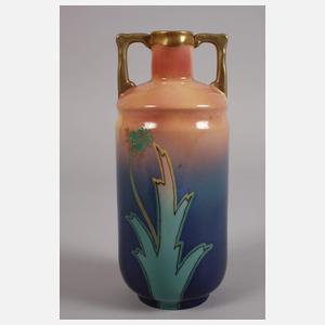 Karlsbad Vase Mohnblumendekor