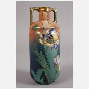 Karlsbad Vase Mohnblumendekor