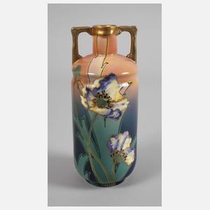 Karlsbad Vase Mohnblumendekor