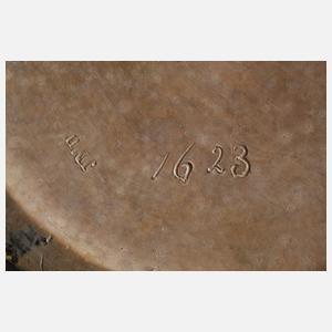 Johann Maresch große Vase Nymphe und Faun