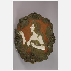 Ernst Wahliss Wien zwei große Wandplatten