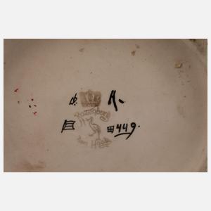 Rozenburg große Balustervase Rabendekor