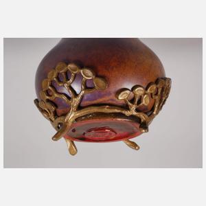 Zsolnay Pécs Vase mit Montierung