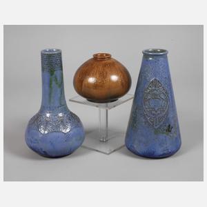 Westerwald drei Vasen