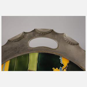 J. von Schwarz großes Jugendstiltablett