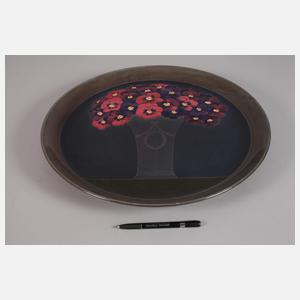 Wächtersbach großer Wandteller Stiefmütterchen