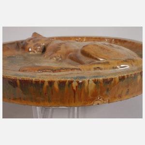 Wandplatte mit Katze