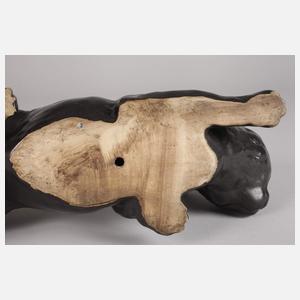 Große schleichende Keramikkatze