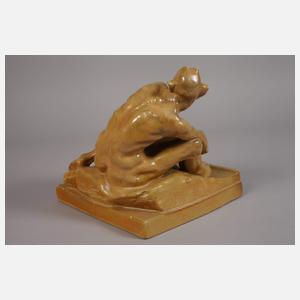 Schreibzeug mit Faun