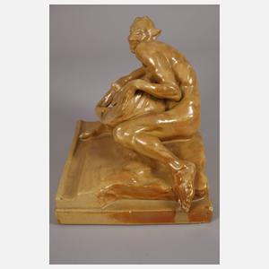 Schreibzeug mit Faun