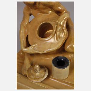 Schreibzeug mit Faun