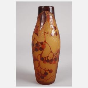 D´Argental Ätzglasvase Wilder Wein