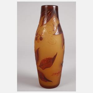 D´Argental Ätzglasvase Wilder Wein