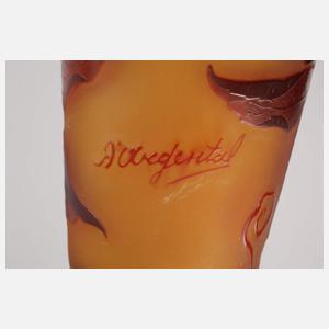 D´Argental Ätzglasvase Wilder Wein