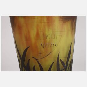 Daum Nancy Vase Landschaftsdekor